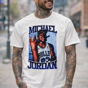 Michael Jordan Graphic White T-Shirt